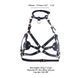 Портупея на грудь LOCKINK SEVANDA Queen Chest Harness with Removable Bra, чорна, зі знімними пестис 110032 фото 7