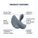 Анальна вібропробка Satisfyer Booty Absolute Beginners 2, для початківців, ввідна частина 3,5 см 109874 фото 5