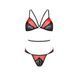 Комплект білизни Passion PEONIA SET S/M red, бра, трусики 106337 фото 3