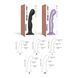 Насадка для страпона Strap-On-Me Dildo Plug P&G Black M 107023 фото 4