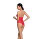 Бодистокинг с декольте Passion BS088 red, имитация корсетной шнуровки 104343 фото 2