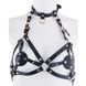 Портупея на грудь LOCKINK SEVANDA Queen Chest Harness with Removable Bra, чорна, зі знімними пестис 110032 фото 1
