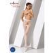 Эротические колготки-бодистокинг Passion S019 white, имитация трусиков ажурных с доступом, в сеточку 100811 фото 2