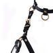 Портупея на грудь LOCKINK SEVANDA Queen Chest Harness with Removable Bra, чорна, зі знімними пестис 110032 фото 6