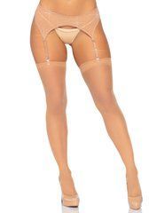 Пояс для панчіх зі стразами Leg Avenue Rhinestone Garterbelt Nude One Size 107160 фото