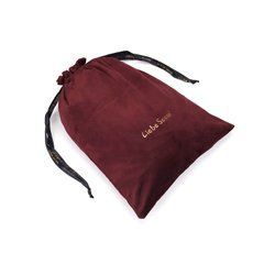 Оксамитовий мішечок для зберігання іграшок Liebe Seele Wine Red Large Storage Bag Oblong, 34х45 см 107470 фото