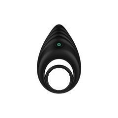 Ерекційне віброкільце Nexus Enhance Vibrating Cock and Ball Ring, подвійне, Чорне 104613 фото
