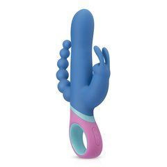 Вібратор-кролик з ротацією и анальним стимулятором PMV20 Vice - Double Vibrator 102341 фото