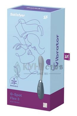 Вибратор Satisfyer G-Spot Flex 3 Grey 104704 фото