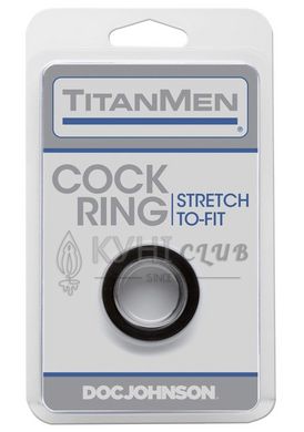 Ерекційне кільце Doc Johnson Titanmen Tools - Cock Ring - Black 101915 фото