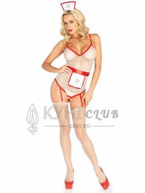 (SALE) Костюм медсестри Leg Avenue Roleplay TLC Nurse One size White 106590 фото