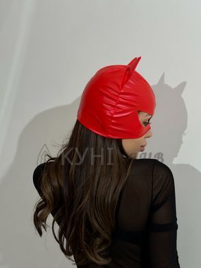 Лакированная маска "Кошка" D&A красная 105503 фото