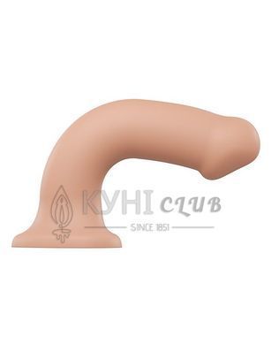 Насадка для страпону Strap-On-Me Dual Density Dildo Flesh XL, діаметр 4,5 см, двошарова, гнучка 101942 фото