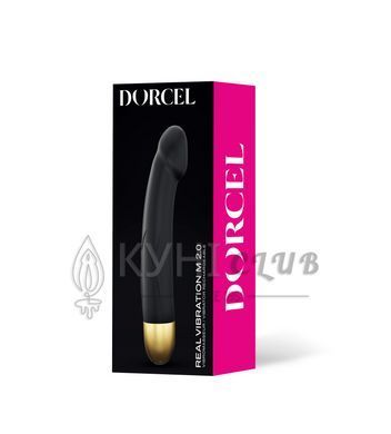 Вібратор Dorcel Real Vibration M Gold 2.0, діам 3,7см, що перезаряджається, для точки G 100147 фото