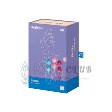 Вагінальні кульки Satisfyer V Balls (3 пари), діаметр 3,4 см, маса 79-114-150г, монолітні 100343 фото