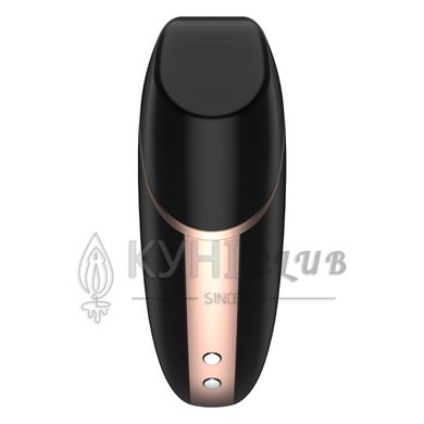 Вакуумный клиторальный стимулятор Satisfyer Love Triangle Black с управлением через интернет 101091 фото