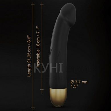 Вібратор Dorcel Real Vibration M Gold 2.0, діам 3,7см, що перезаряджається, для точки G 100147 фото