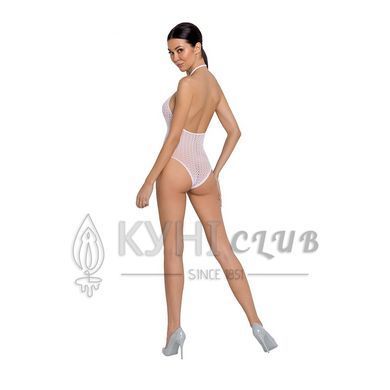 Бодистокинг с декольте Passion BS088 white, имитация корсетной шнуровки 104344 фото