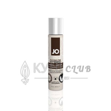 Крем-змазка з кокосовою олією JO Coconut Hybrid ORIGINAL (30 мл) біла 108975 фото