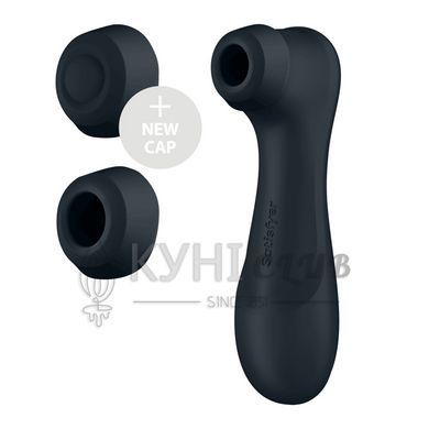Вакуумний кліторальний стимулятор Satisfyer Pro 2 Generation 3 with Liquid Air Dark Grey 106268 фото