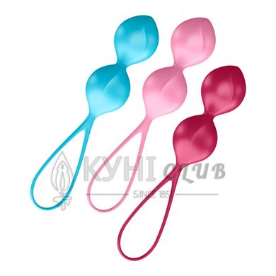 Вагінальні кульки Satisfyer V Balls (3 пари), діаметр 3,4 см, маса 79-114-150г, монолітні 100343 фото