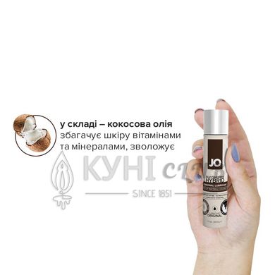 Крем-смазка с кокосовым маслом System JO Silicone Free Hybrid ORIGINAL (30 мл) белая 108975 фото