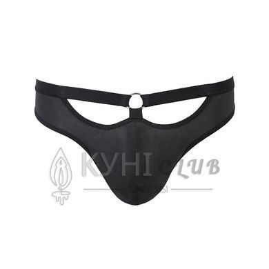 Чоловічі сліпи з вирізами Passion 041 SLIP JOE XXL/XXXL Black, екошкіра, відкриті сідниці 105573 фото
