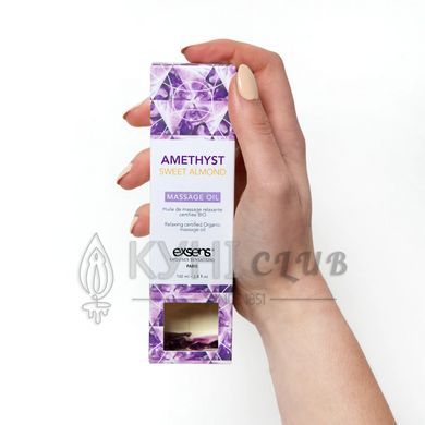 Массажное масло EXSENS Amethyst Sweet Almond (расслабляющее с аметистом) 100мл, натуральное 108801 фото