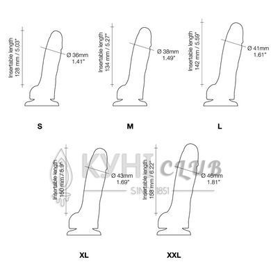 Реалістичний фалоімітатор Strap-On-Me Sliding Skin Realistic Dildo Fuchsia M, ефект рухливої шкіри 104237 фото