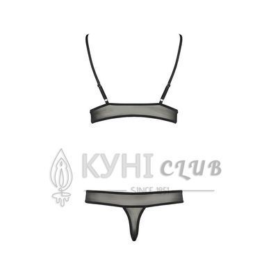 Комплект білизни Passion ERZA SET L/XL, black, ліф і трусики 109119 фото