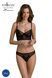 Комплект Passion DROSERA SET black, L/XL, сетка+кружево, бюстье и трусики танга 108501 фото 1