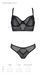 Комплект Passion DROSERA SET black, L/XL, сетка+кружево, бюстье и трусики танга 108501 фото 5