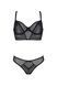 Комплект Passion DROSERA SET black, L/XL, сетка+кружево, бюстье и трусики танга 108501 фото 3