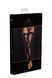 Панчохи без миска Noir Handmade F243 Tulle stockings with patterned flock embroidery, XXL 108157 фото 6