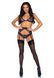 Мереживний комплект зі стразами Leg Avenue Bright Lights Rhinestone L (трусики, бра, пояс для панчіх 105902 фото 3
