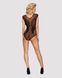 Бодистокинг из крупной сетки с кружевом Obsessive B112 teddy XL/XXL, черный, с доступом 105186 фото 3