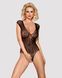 Бодистокинг из крупной сетки с кружевом Obsessive B112 teddy XL/XXL, черный, с доступом 105186 фото 1