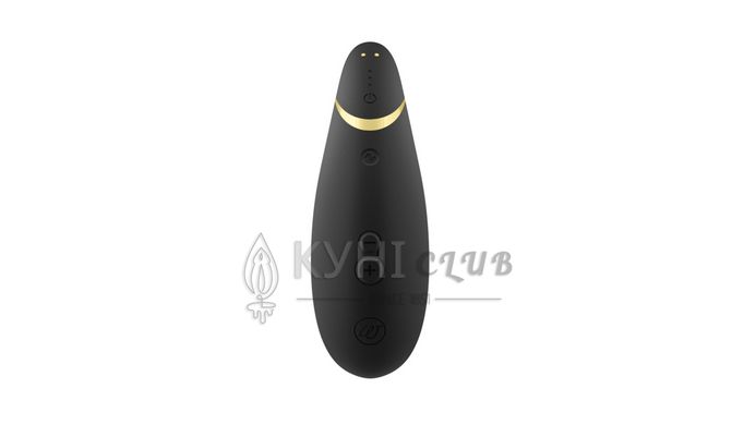 Вакуумный клиторальный стимулятор Womanizer Premium 2 - Black, функции Autopilot и Smart Silence 106776 фото