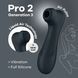 Вакуумний кліторальний стимулятор Satisfyer Pro 2 Generation 3 with Liquid Air Dark Grey 106268 фото 1
