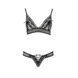 Комплект білизни Passion ERZA SET L/XL, black, ліф і трусики 109119 фото 3