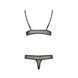 Комплект білизни Passion ERZA SET L/XL, black, ліф і трусики 109119 фото 4