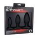 Набір анальних пробок Nexus Butt Plug Trio, макс. діаметр 3см - 4см - 5см 101690 фото 2