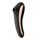 Вакуумный стимулятор с вибрацией Satisfyer Dual Kiss Black 104079 фото