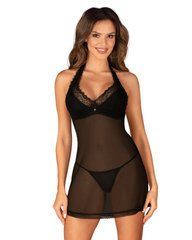 Пеньюар Obsessive Medilla chemise & thong XL/2XL 107075 фото
