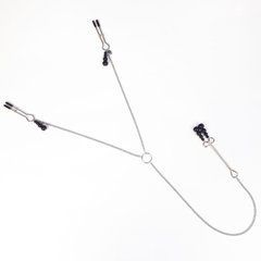 Затискач для сосків та клітора Art of Sex - Nipple and clit clamps Black Pearl 103765 фото