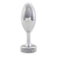 Металева анальна пробка DOXY Butt Plug SMOOTH, гладенька, діаметр 3,3 см 105944 фото