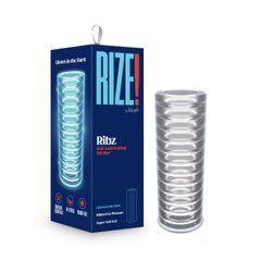 Мастурбатор Blush Rize &ndash; Ribz Glow in the Dark Masturbator &ndash; Clear, нейтральний, світиться в темряві 106845 фото