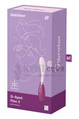 Вібратор Satisfyer G-Spot Flex 3 Red, гнучкий стовбур із фіксацією положення 104705 фото