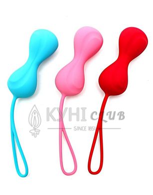 Вагінальні кульки Satisfyer Power Balls (3 пари), діаметр 3,4см, маса 60-76-92г, з кулькою всередині 100344 фото