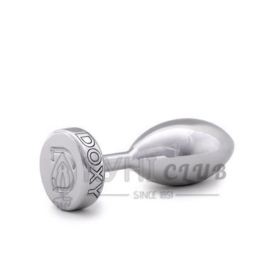 Металева анальна пробка DOXY Butt Plug SMOOTH, гладенька, діаметр 3,3 см 105944 фото